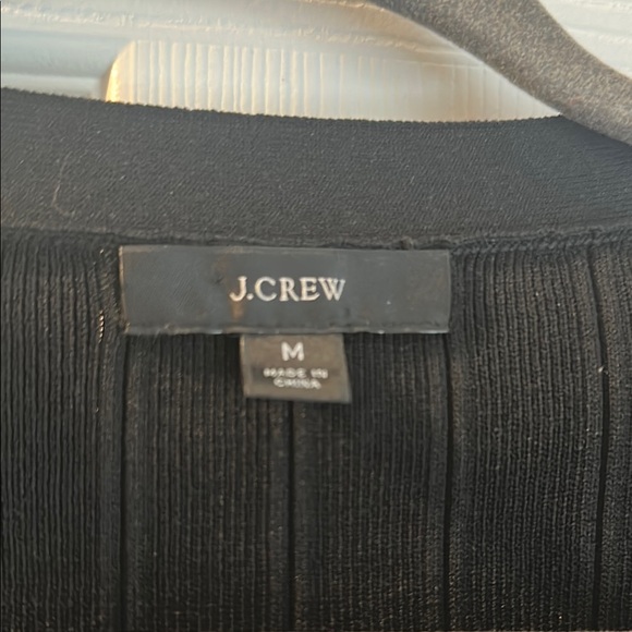 J.Crew Black Ribbed Cardigan - Picture 2 of 3